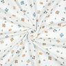 Muslin/Dubbel-krinkelväv småblommor | Poppy Fabrics – elfenbensvit/persikofärgad,  thumbnail number 3