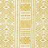 Dekorationstyg Canvas Etno – senap/vit,  thumbnail number 1
