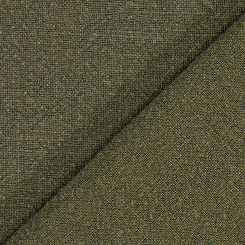 Linnetyg ramie mix stonewashed, kraftig kvalitet – mörk–oliv,  image number 3