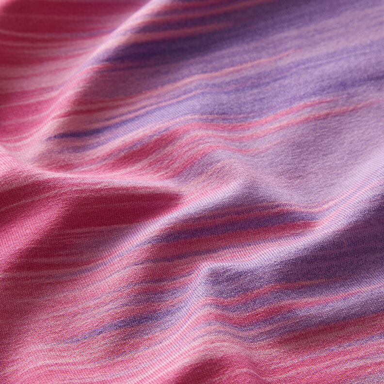 Viskosjersey färggradient längsgående ränder – aubergine/fläder,  image number 3