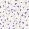 Sommarsweat hjärtan | Poppy Fabrics – elfenbensvit/fläder,  thumbnail number 2