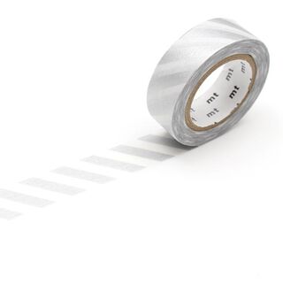 Masking Tape Ränder 1 – silver/vit, 