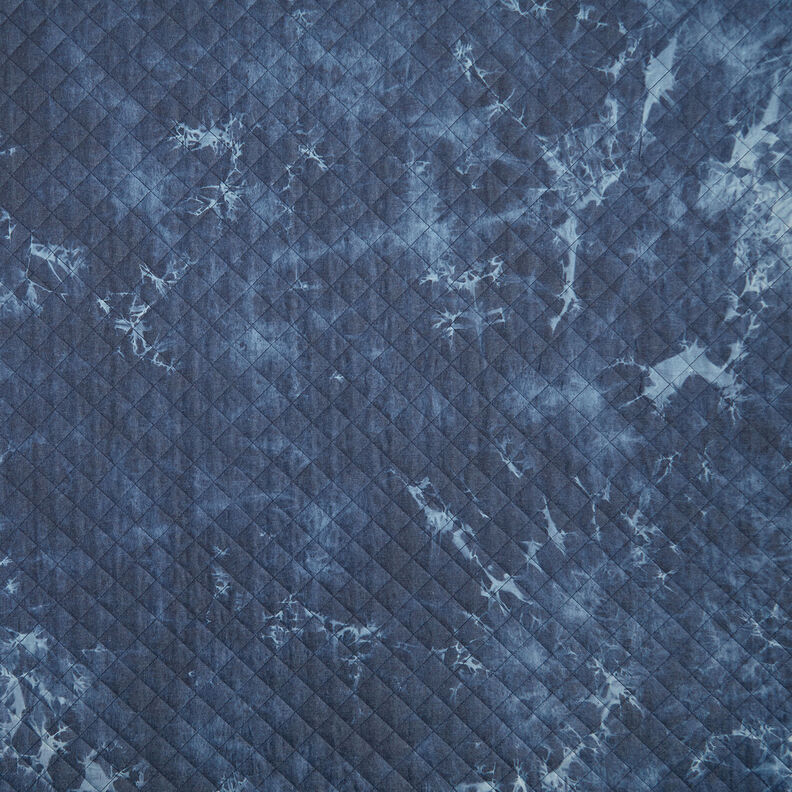 quiltat tyg chambray batik – jeansblå,  image number 1