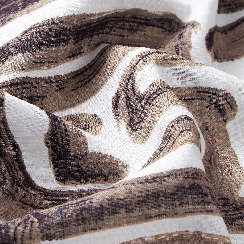 Bomulls- och viskosmix med serpentinlinjer – vit, image number 2