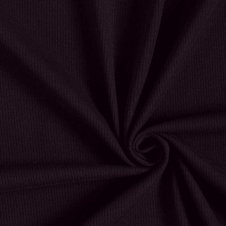 Ribbad jersey fint 2-1-1-1 revbensm&ouml;nster &ndash; svart,  image number 1