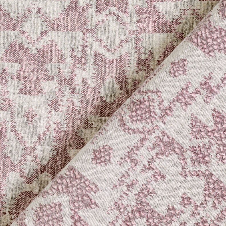Muslin/Dubbel-krinkelväv Jacquard-Aztekmönster | by Poppy mörk gammelrosa/dimgrå, image number 6