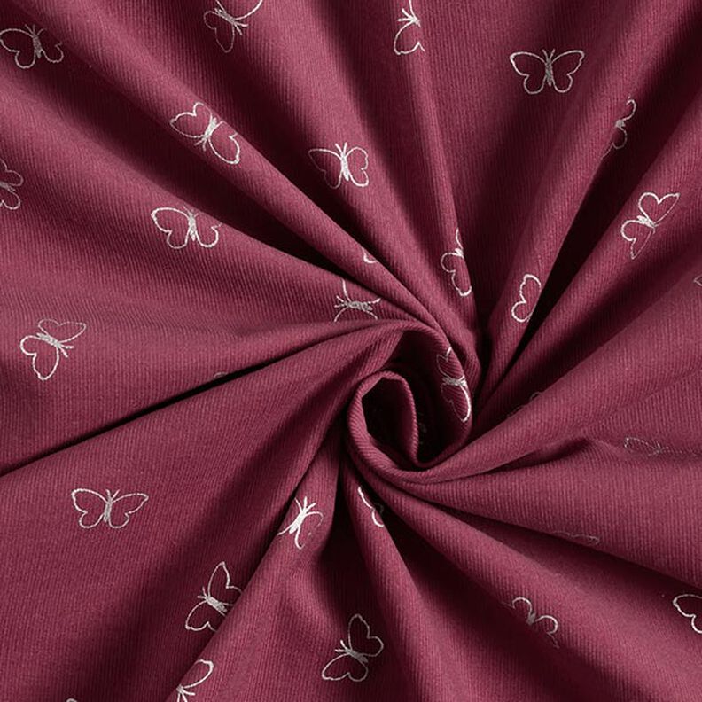 Babymanchester Glittrande fjärilar – bordeauxrött, image number 3