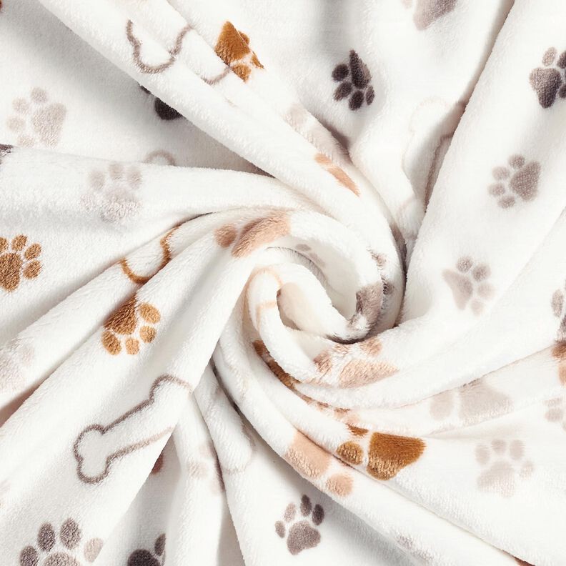 Mysfleece tassar och ben – elfenbensvit/mörk gråbrun, image number 3