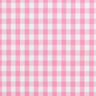 Bomullstyg Vichy rutig 1 cm – rosa/vit,  thumbnail number 1