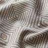 Dekorationstyg Halvpanama Etno-romber – grått/natur,  thumbnail number 2