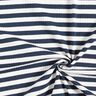 Ribbad jersey garnfärgade horisontella ränder – yllevit/marinblått,  thumbnail number 3