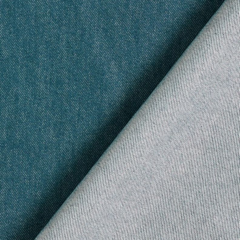 Stretch denim bomullsmix medium – havsblå,  image number 3