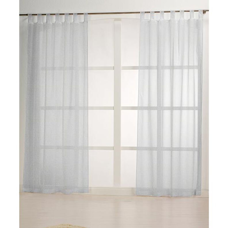 Gardintyg voile linnelook 300 cm – silvergrå,  image number 5