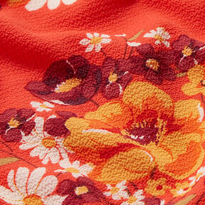Crêpetyg blombukett – chiliröd, 