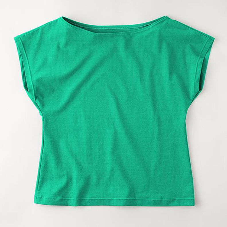 Bomullsjersey medium enfärgad – grön, image number 8