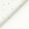 Bomull Muslin Spridda guldfläckar – vit/guld,  thumbnail number 4