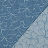 Jeans Jacquard blommor | Poppy Fabrics – jeansblå,  thumbnail number 4