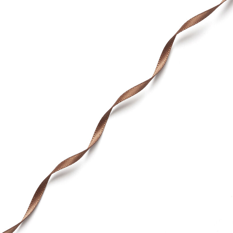 Satinband [3 mm] – mellanbrunt,  image number 2
