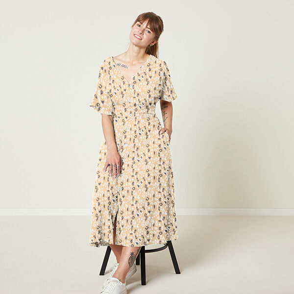 viskostyg leopardtryck – beige, image number 5
