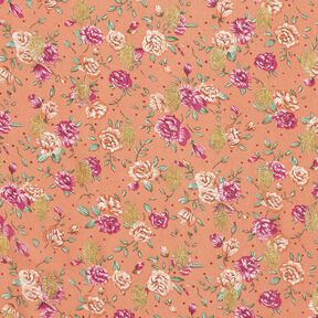 repe-chiffong blommor och guldprickar – hummer, 
