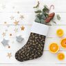 Bomullstyg Kretong eleganta granar – svart/guld,  thumbnail number 5