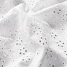 Bomullsbatist Engelskt broderi Blomrader – vit,  thumbnail number 3