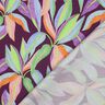 Bomullssatin Blad digitaltryck | Poppy Fabrics – aubergine/ljusgrön,  thumbnail number 4