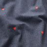 Bomullsjersey hjärtan med jeanslook Digitaltryck – blågrått/eldröd,  thumbnail number 2