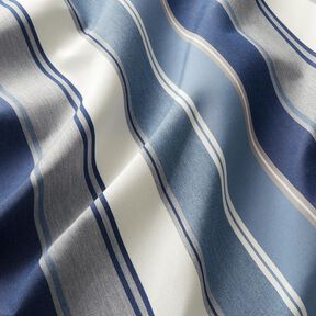 Outdoortyg Canvas Blandade ränder – indigo/elfenbensvit, 