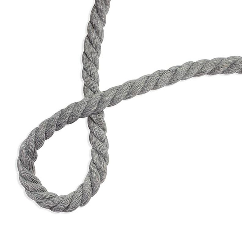 Bomullssnodd [ Ø 8 mm ] – grå,  image number 2