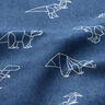 Jeanstyg Stretch origamidinosaurier – jeansblå,  thumbnail number 2