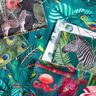 Dekorationstyg Canvas Paradisfåglar – mörkgrön,  thumbnail number 5
