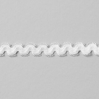 Elastiskt sicksackband „Norma“ [13 mm] - vit, 