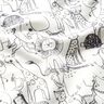 Bomullsjersey Djungeldjursvimmel – yllevit,  thumbnail number 2