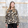 sherpa teddyplysch leopardmönster – mandel/svart,  thumbnail number 5