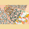 bomullspoplin abstrakta former | Nerida Hansen – oliv/hummer,  thumbnail number 5