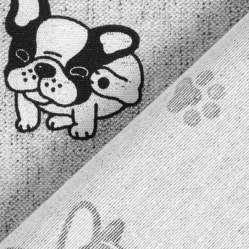 Dekorationstyg Canvas Bulldoggar – grått, image number 4