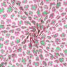 Muslin/Dubbel-krinkelväv färgglatt leopardmönster | Poppy Fabrics – elfenbensvit/ljusgrön,  thumbnail number 3