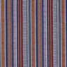 Dekorationstyg Jacquard abstrakta ränder – marinblått/kaminrött,  thumbnail number 1