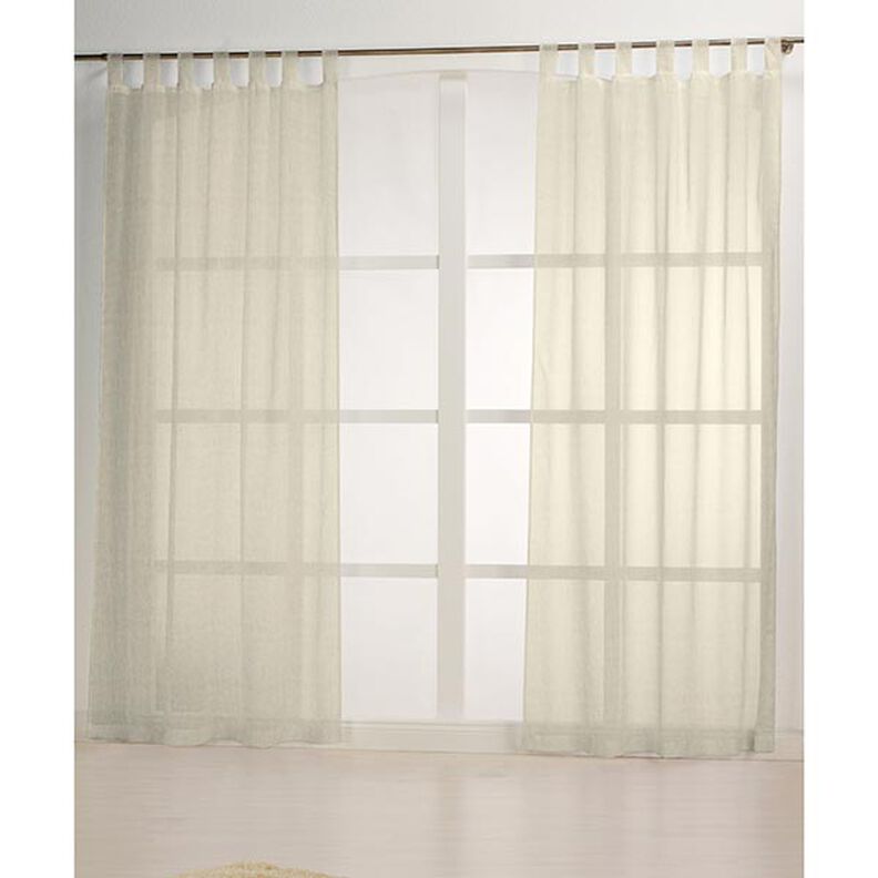 Gardintyg voile linnelook 300 cm – natur,  image number 5