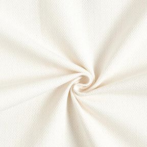 Dekorationstyg Jacquard diskret chevron – yllevit, 