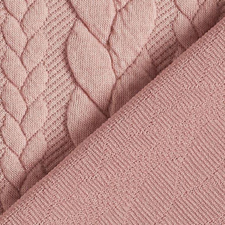 Jerseyjacquard Cloqué Flätat mönster – rose,  image number 4