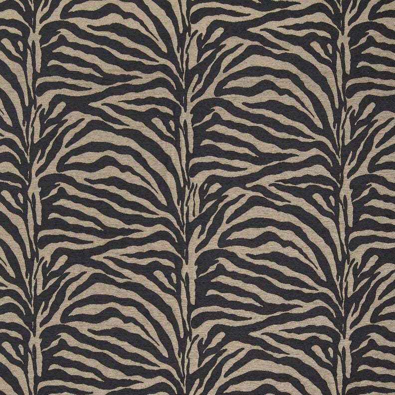 Stoppningstyg Jacquard zebra – khaki/svart,  image number 1