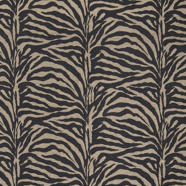 Stoppningstyg Jacquard zebra – khaki/svart, image number 1