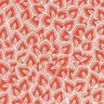 Bomullstyg Kretong Abstrakta blad – terracotta/elfenbensvit,  thumbnail number 1