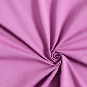 Bomullsjersey medium enfärgad – rödlila, 