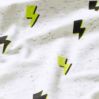 Bomullsjersey blixtar – yllevit, 