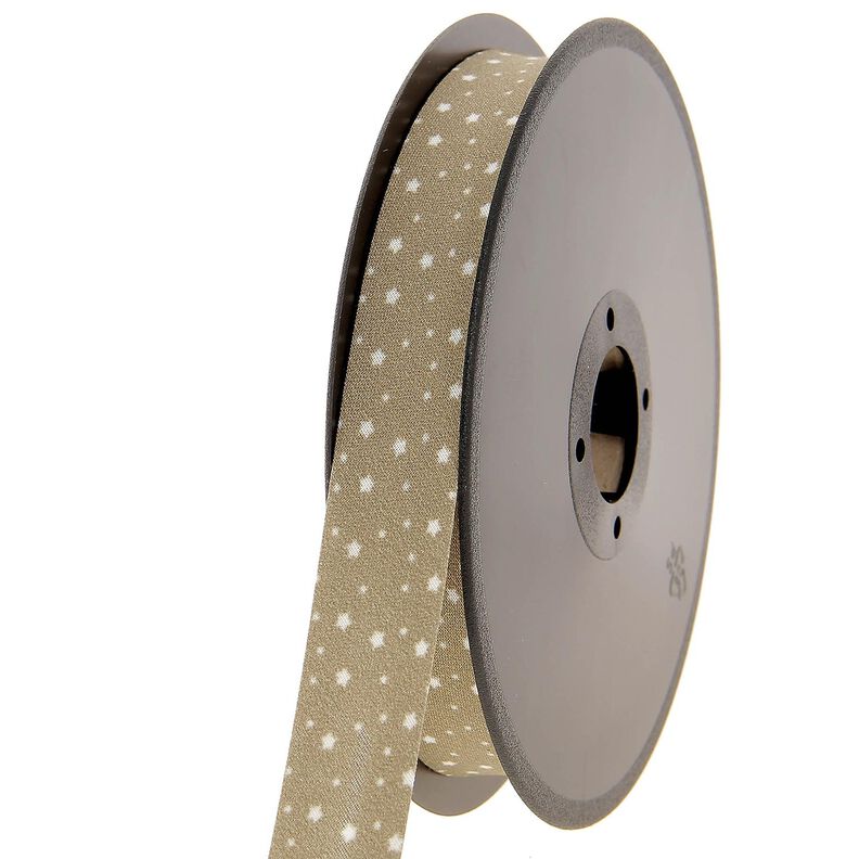 Snedslå stjärnor ekologisk bomull [20 mm] – khaki,  image number 2