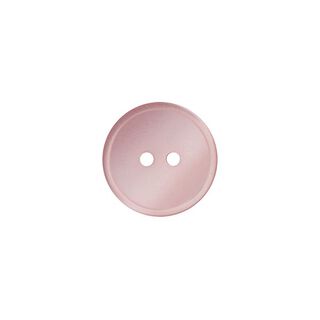 Polyesterknapp 2 hål  – rosa, 