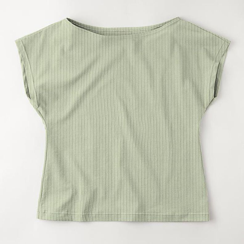 Ribbad jersey Enfärgad – pistage,  image number 8